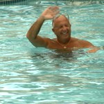 Pine Ridge South Resident Swimming in the Community Pool